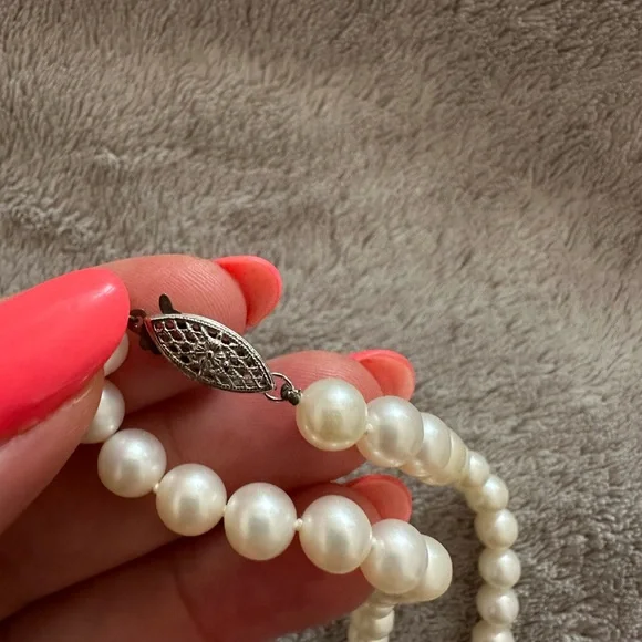 Beautiful natural pearl necklace new - Picture 7 of 8